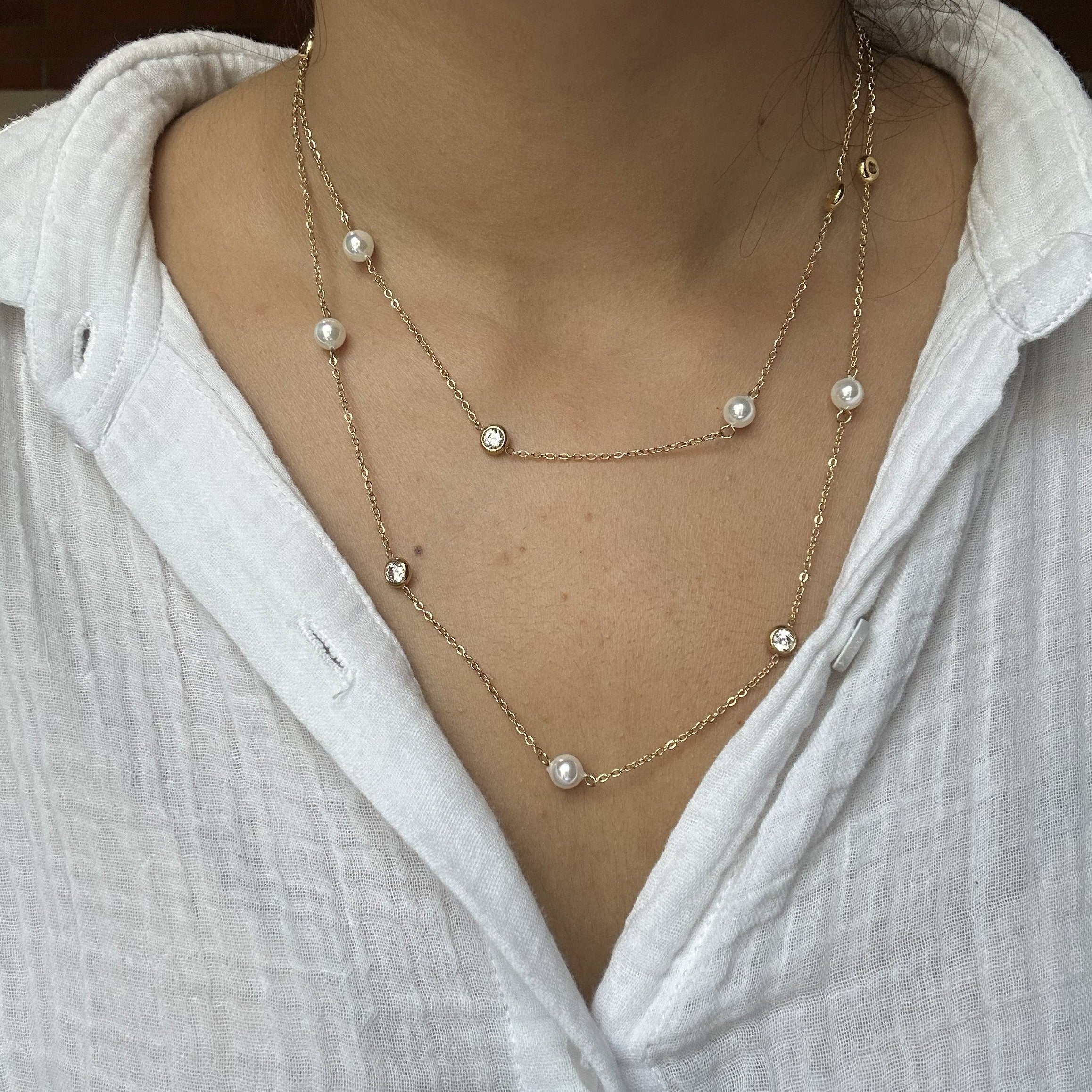 Long Pearl Necklace