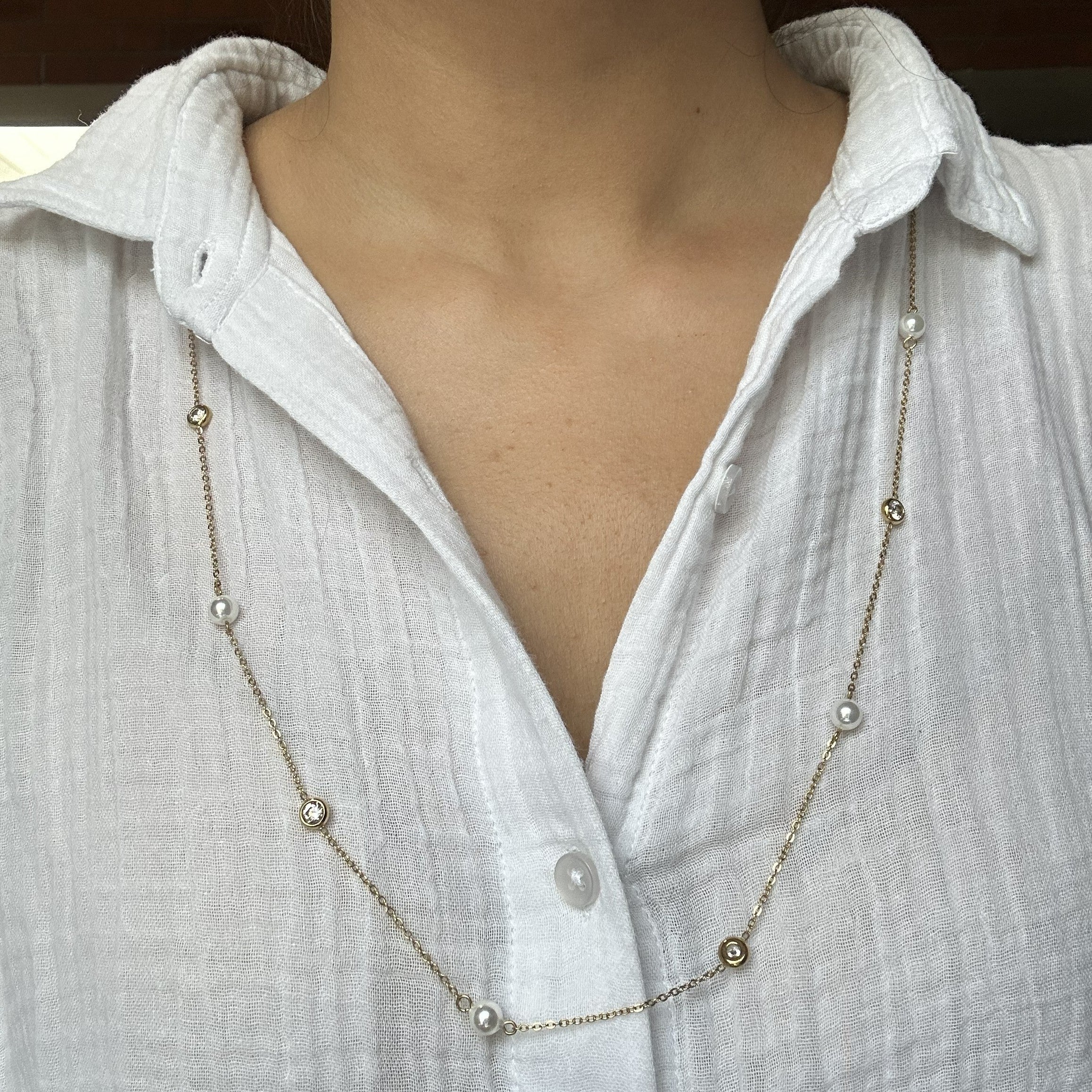 Long Pearl Necklace