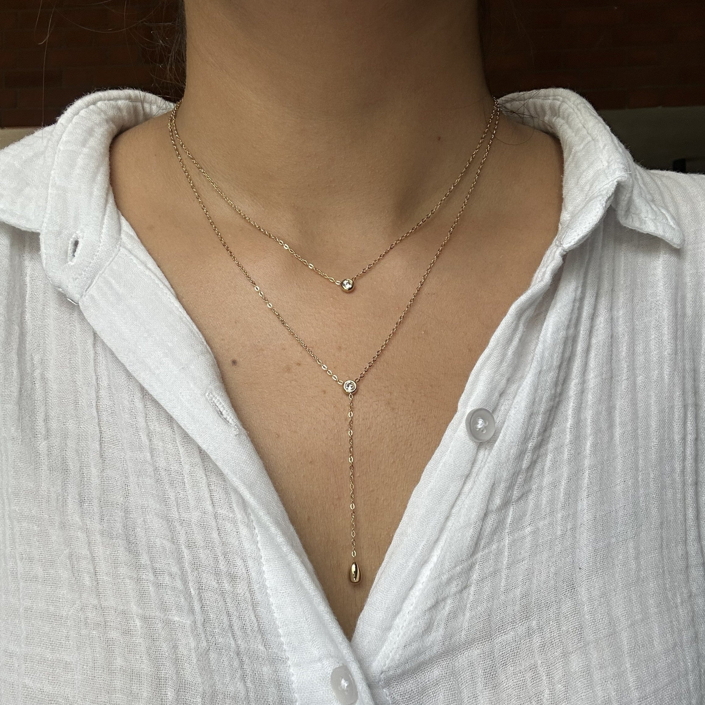 Dual Chain Solitaire & Drop Lariat