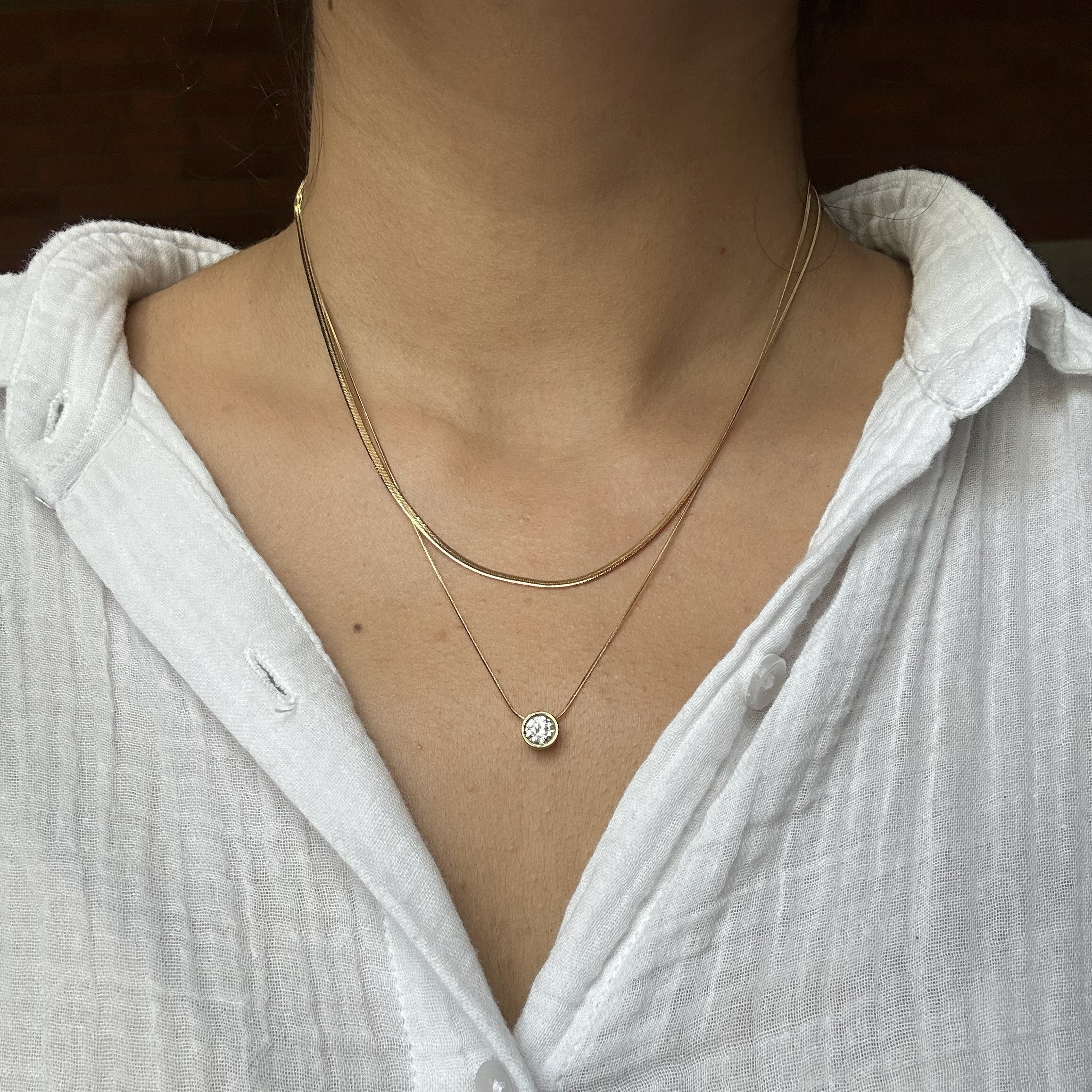 Riva Double Layer Necklace