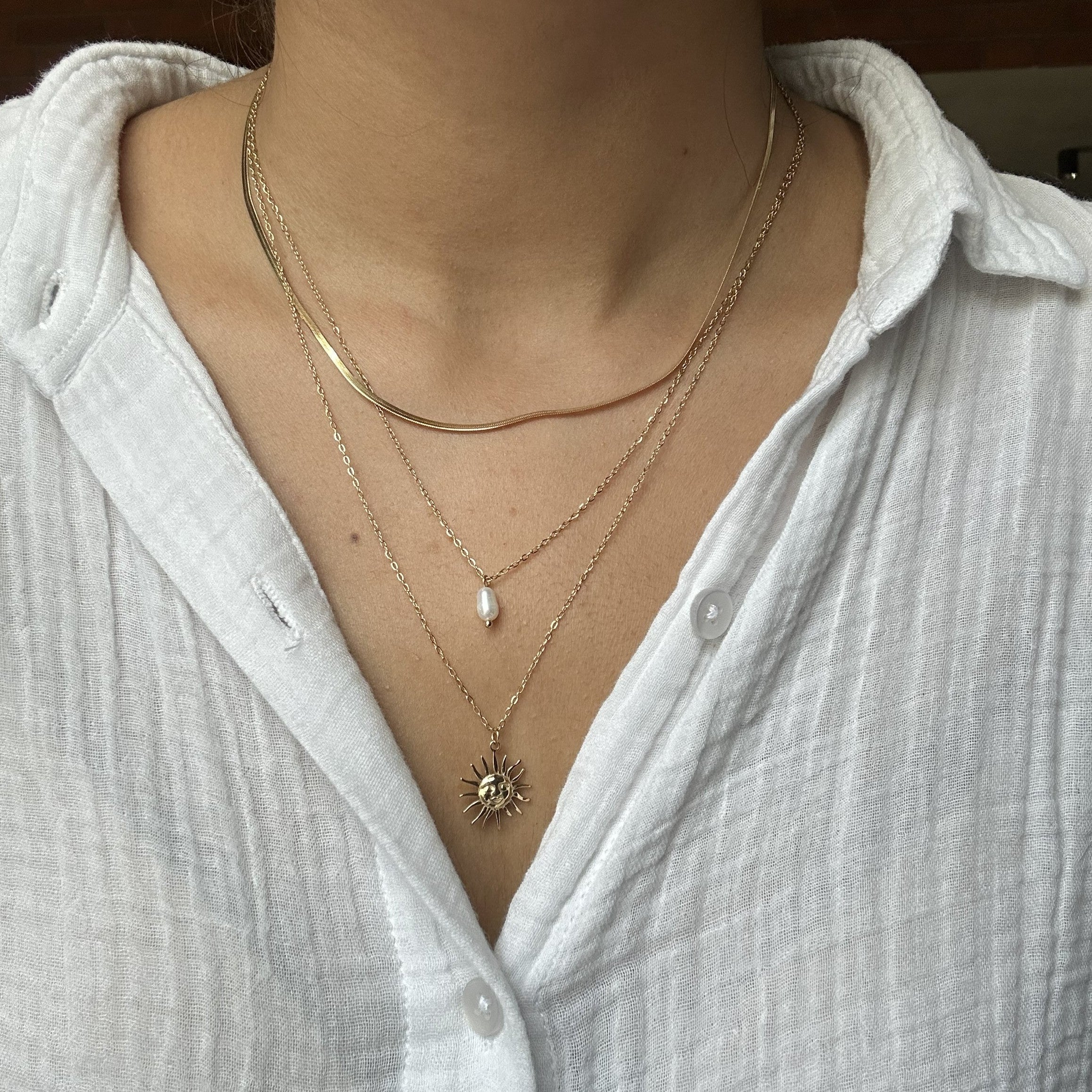 Morning Radiance Trio Necklace