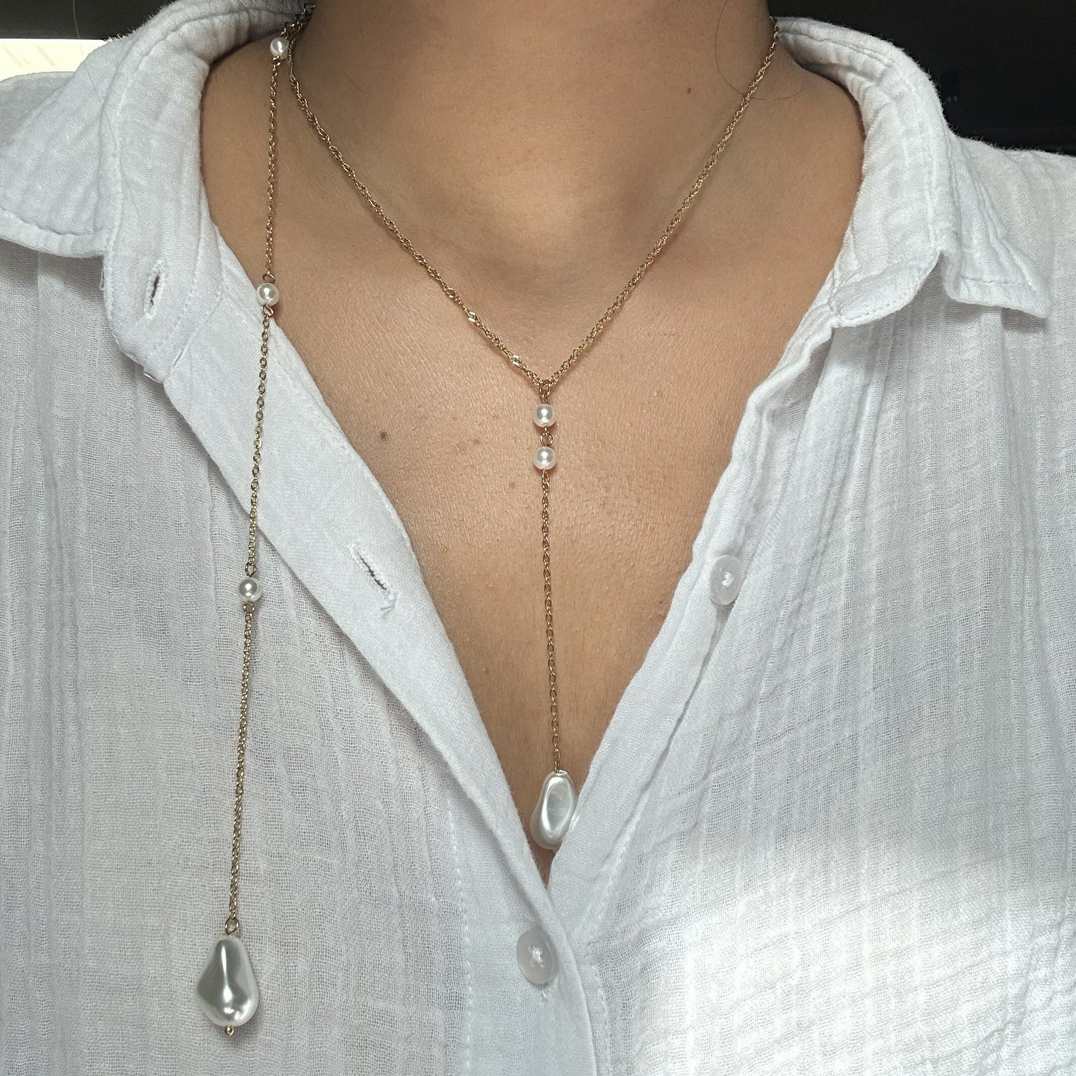 Baroque Waterfall Lariat