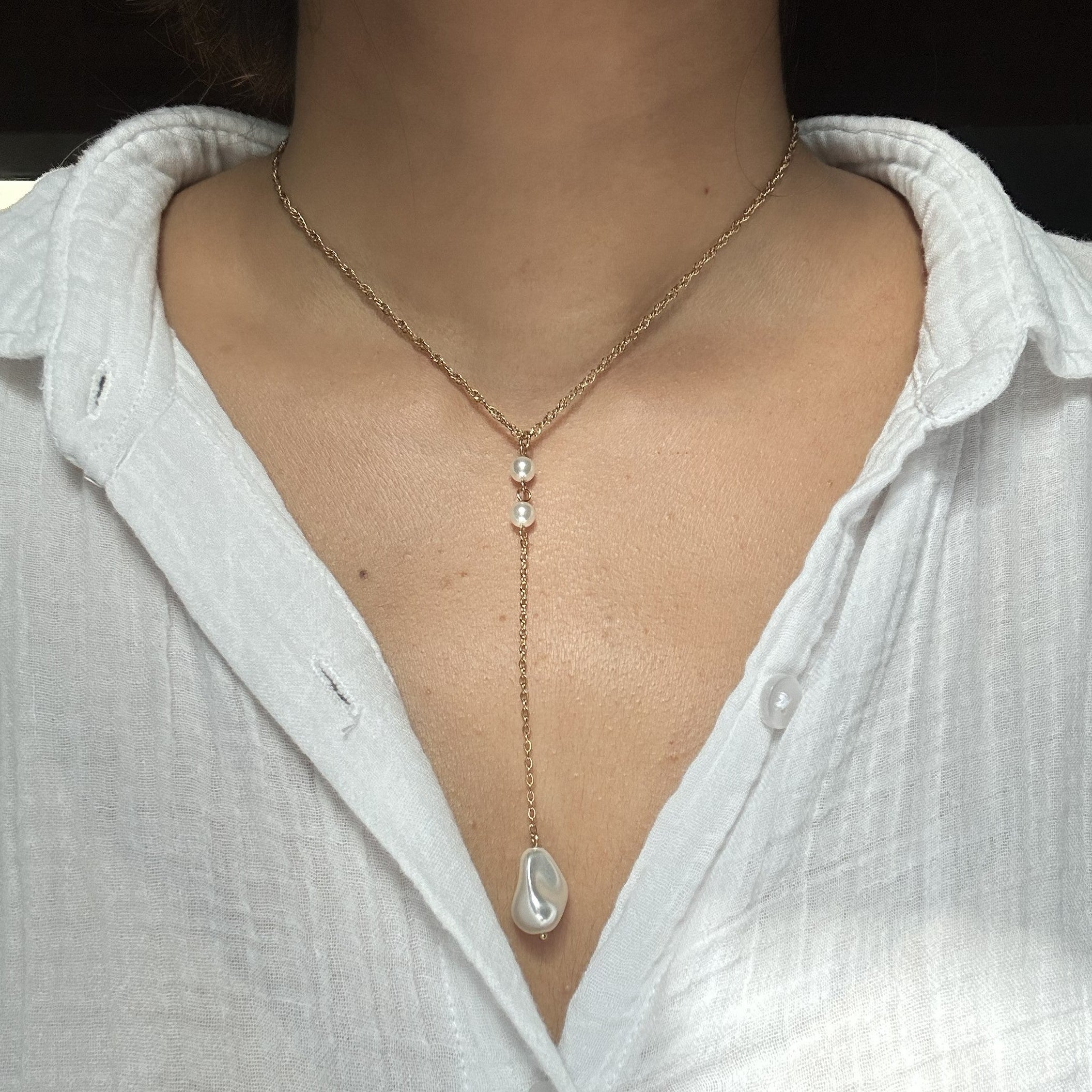 Baroque Waterfall Lariat