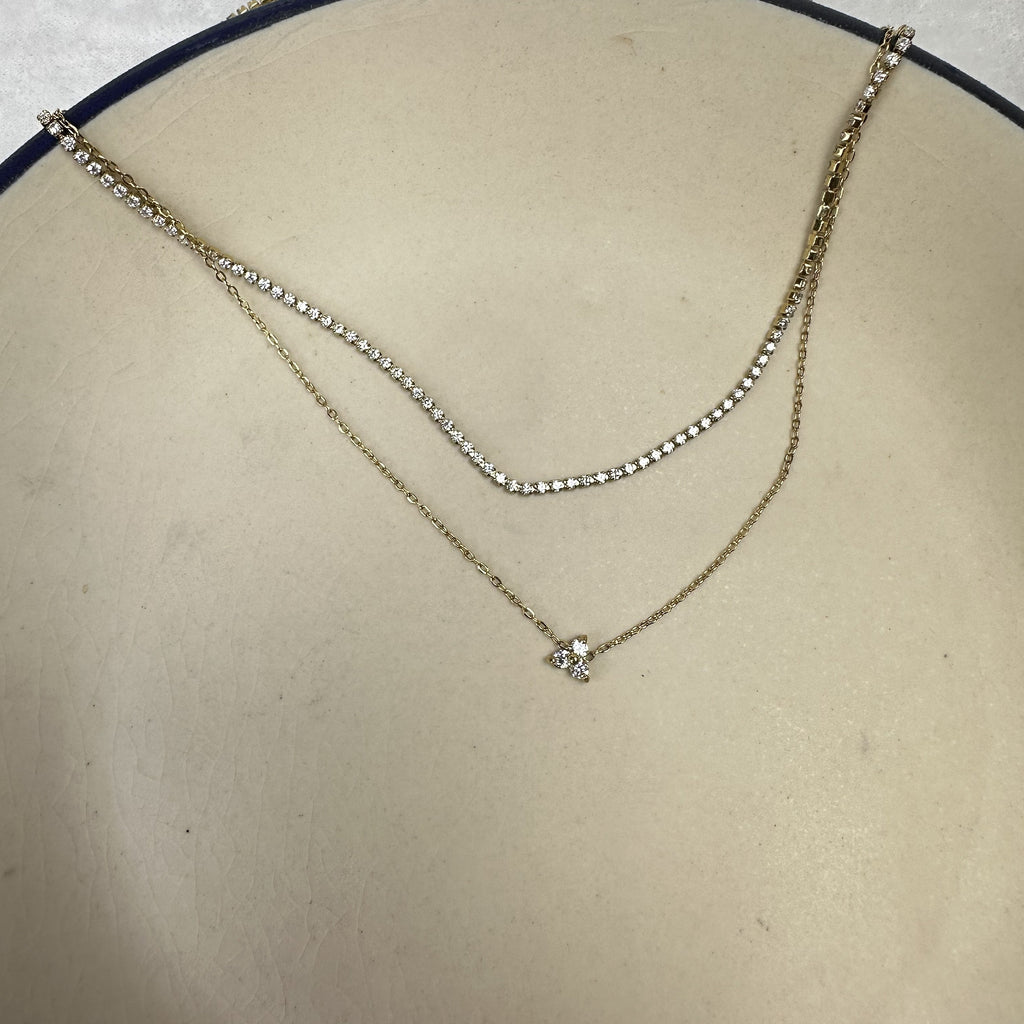 Double Layer Fiora Necklace