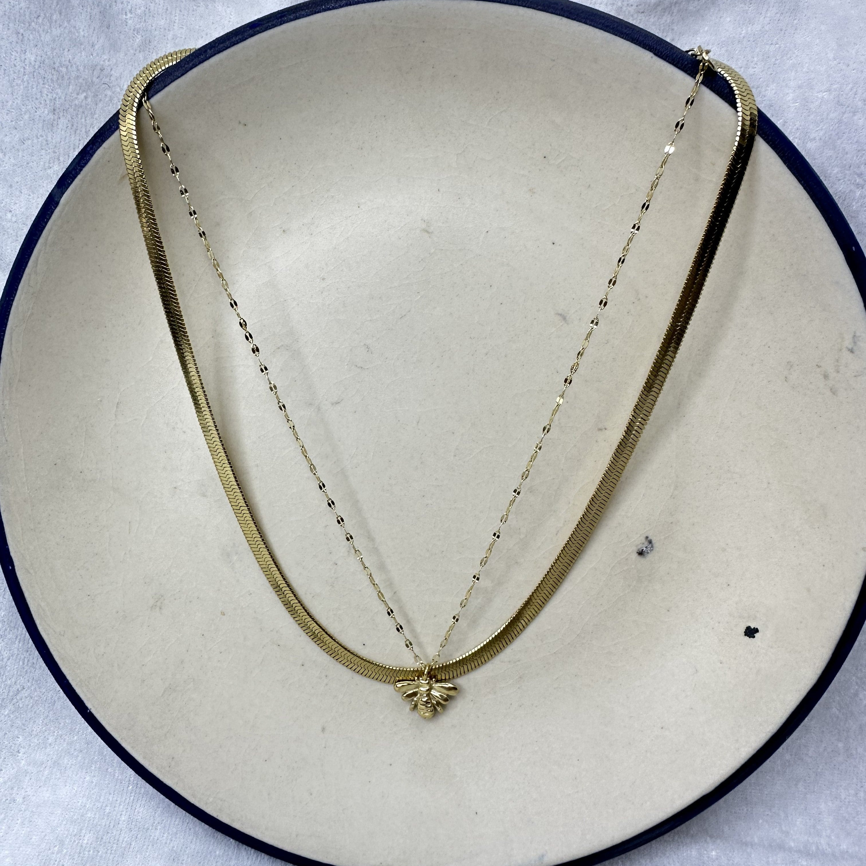 Bee Double Layer Necklace