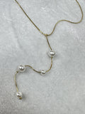 Linear Pearl Necklace