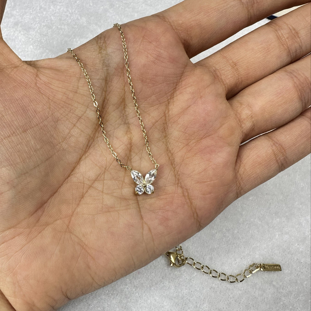 Butterfly Stone Necklace
