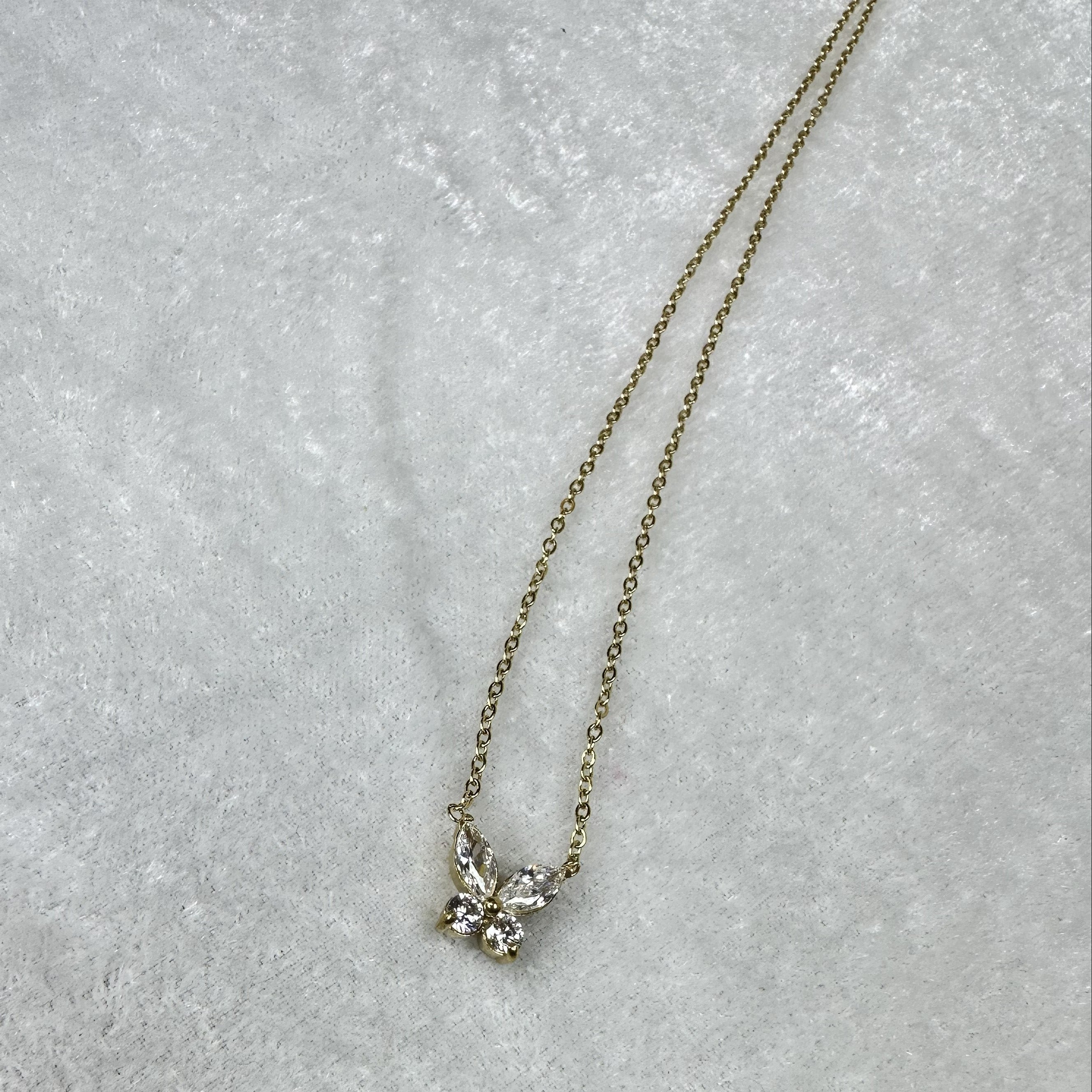 Butterfly Stone Necklace