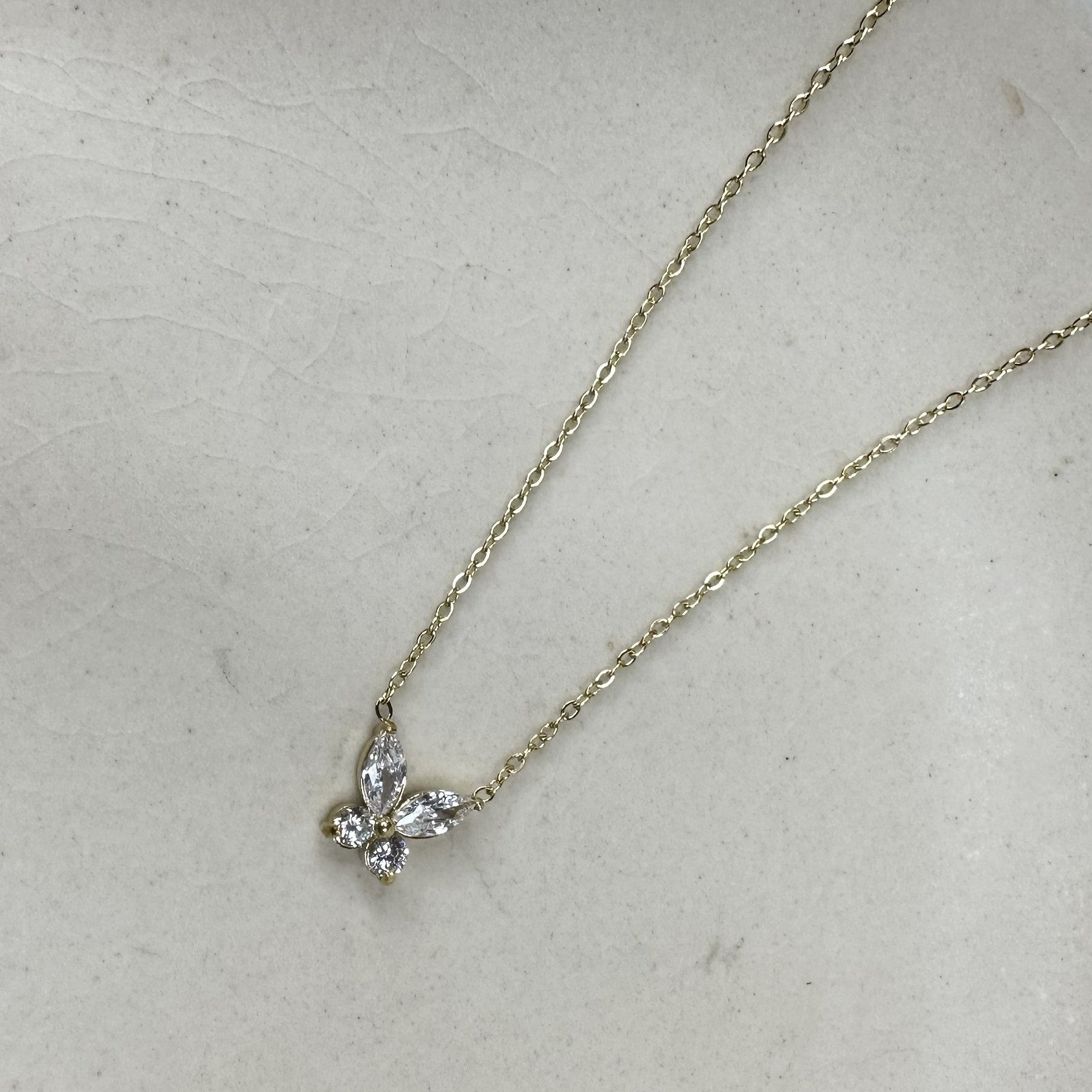 Butterfly Stone Necklace