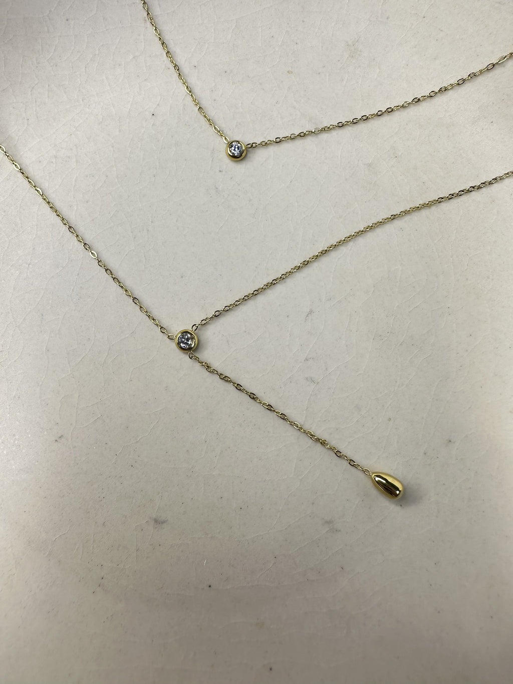 Dual Chain Solitaire & Drop Lariat