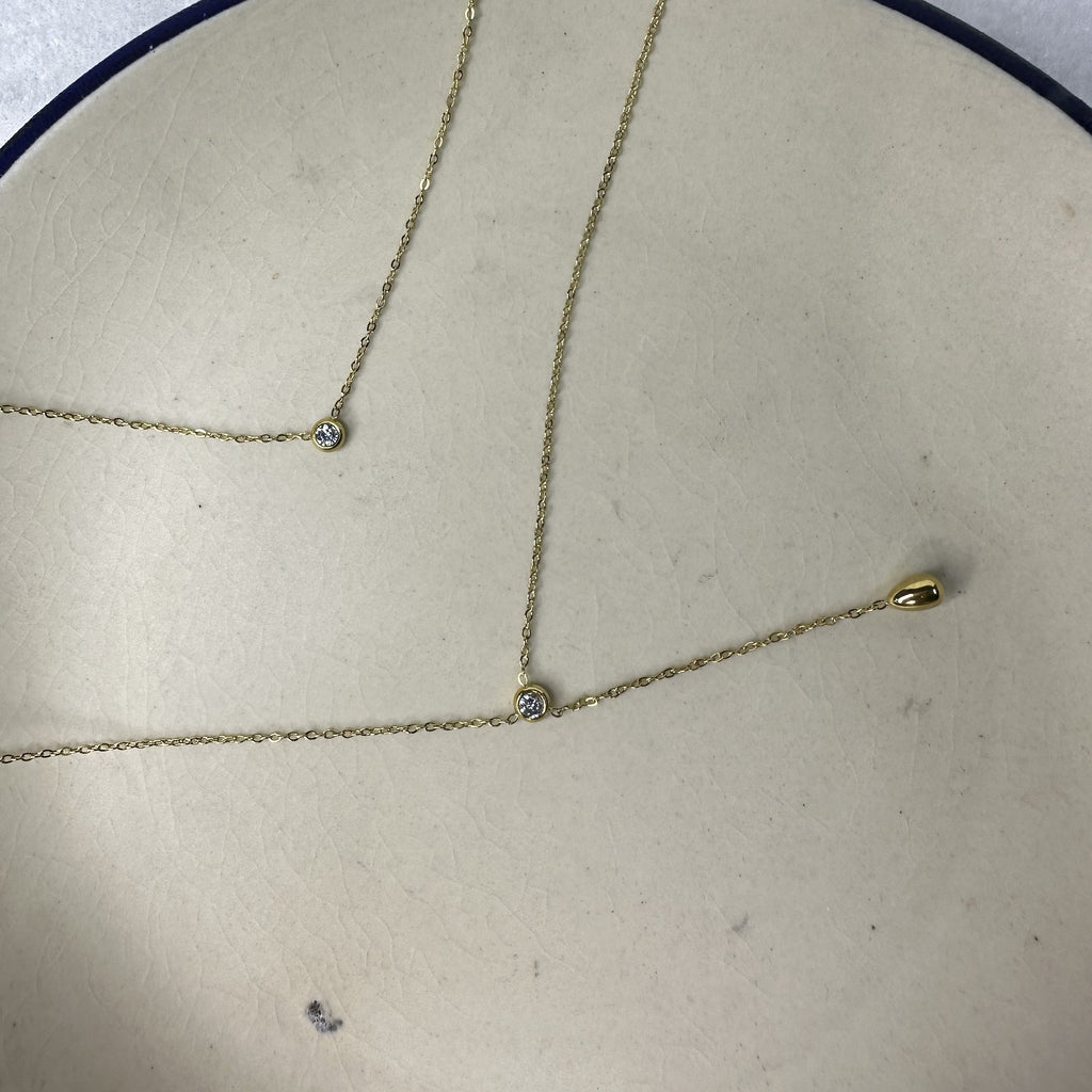 Dual Chain Solitaire & Drop Lariat