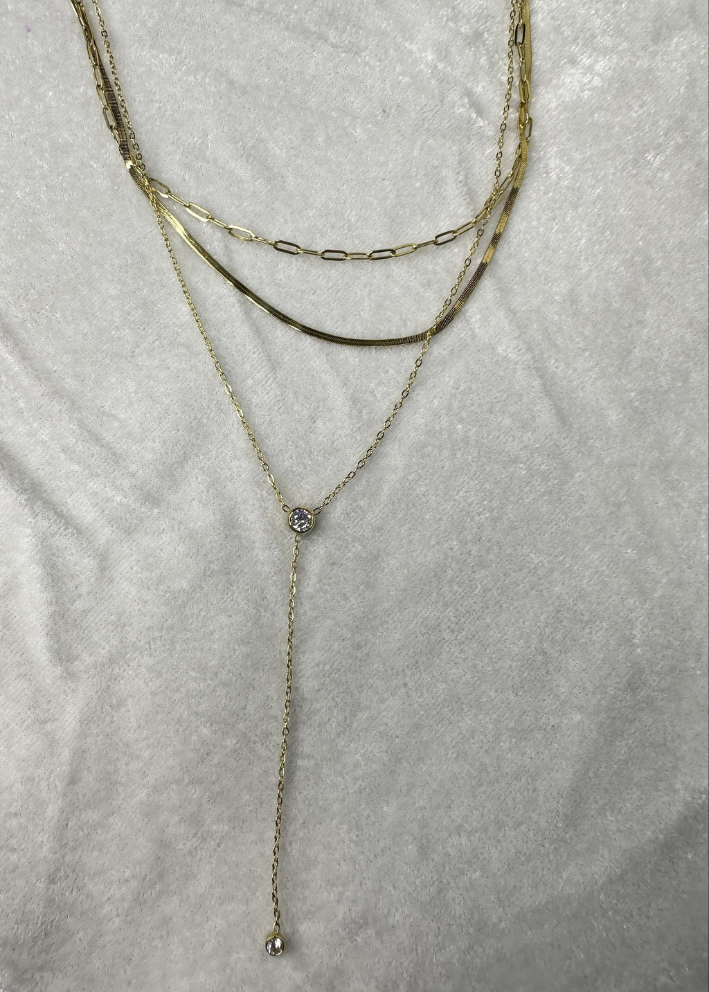 Three Layer Drop Necklace