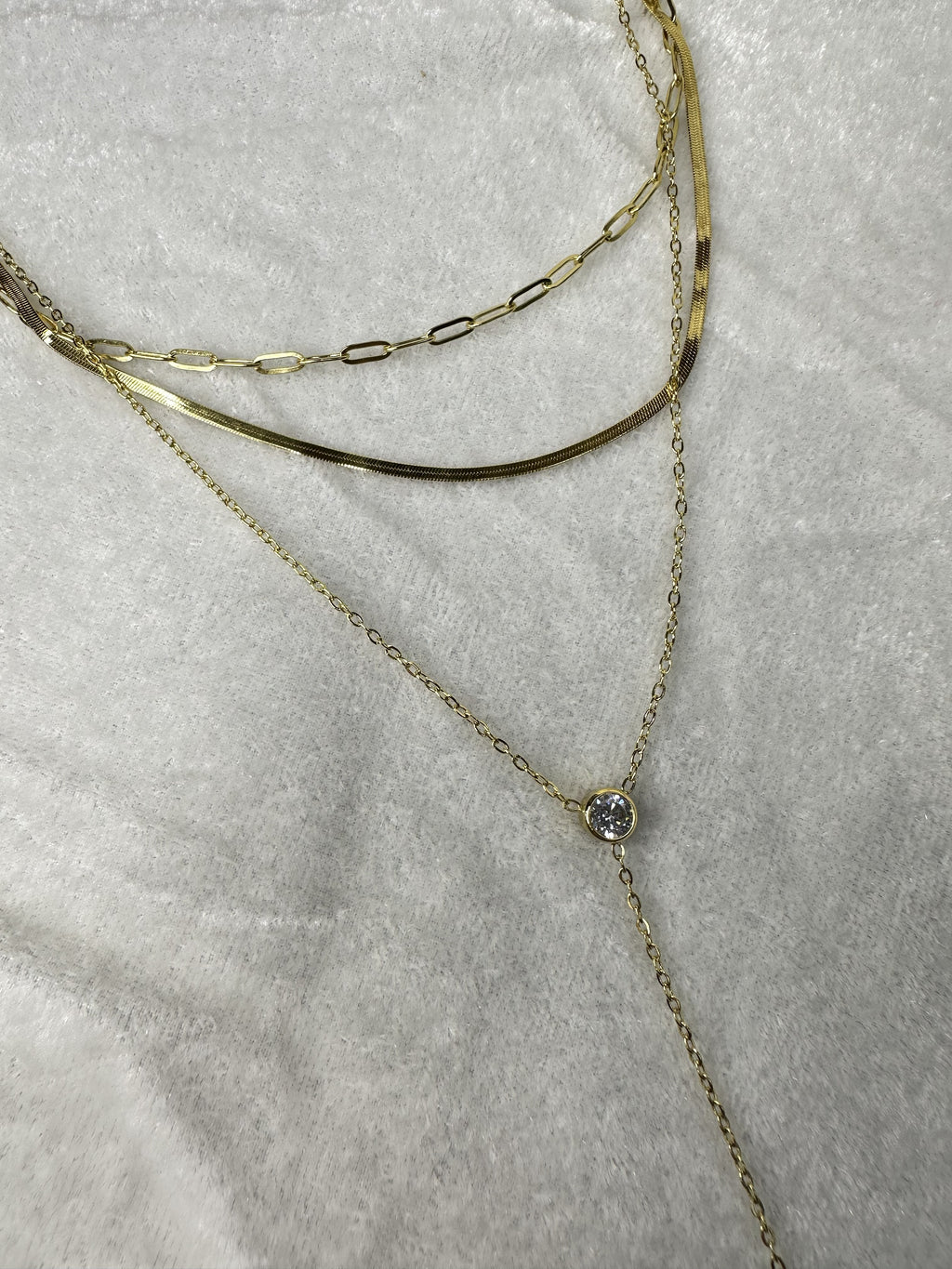Three Layer Drop Necklace