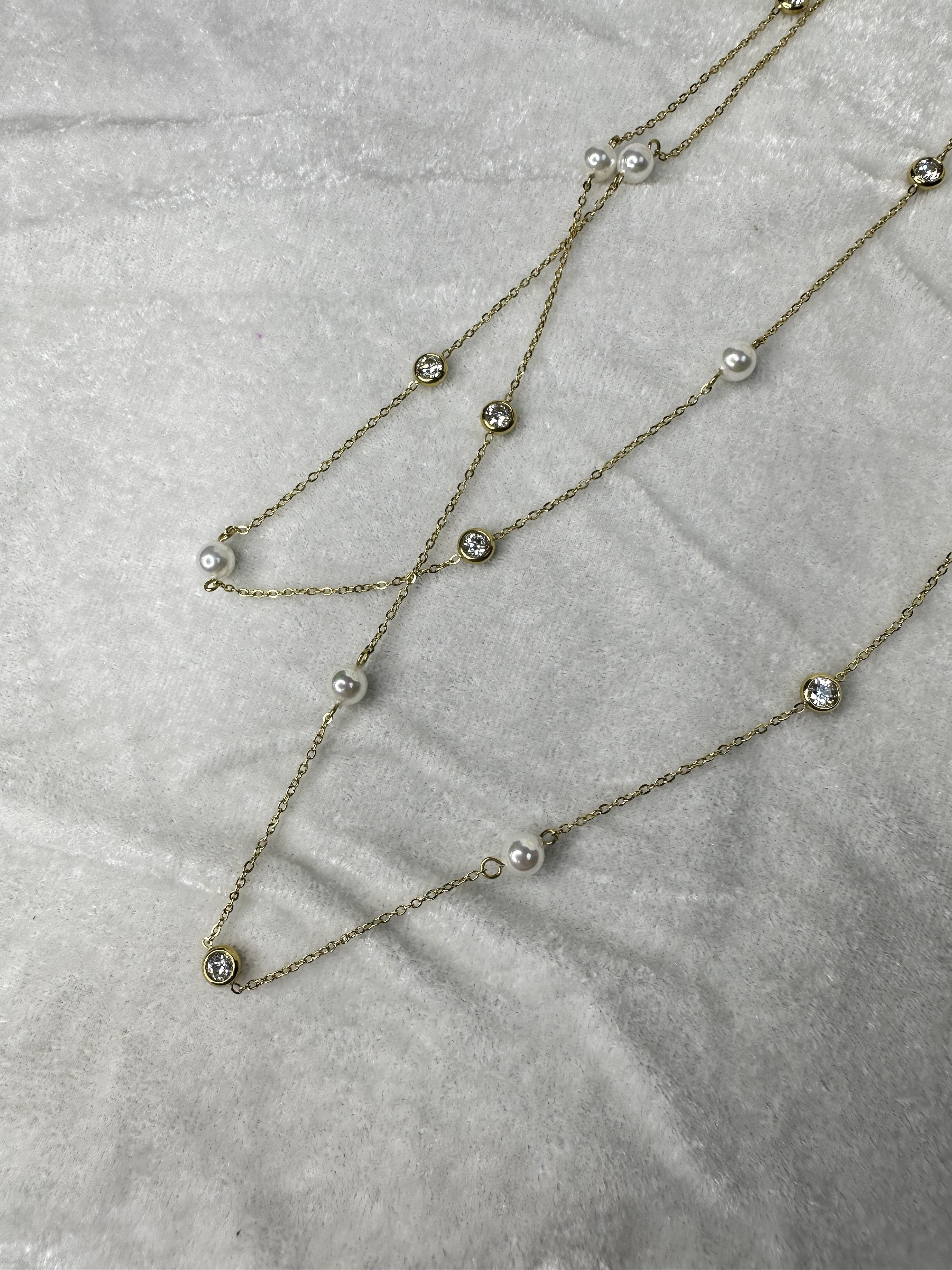 Long Pearl Necklace