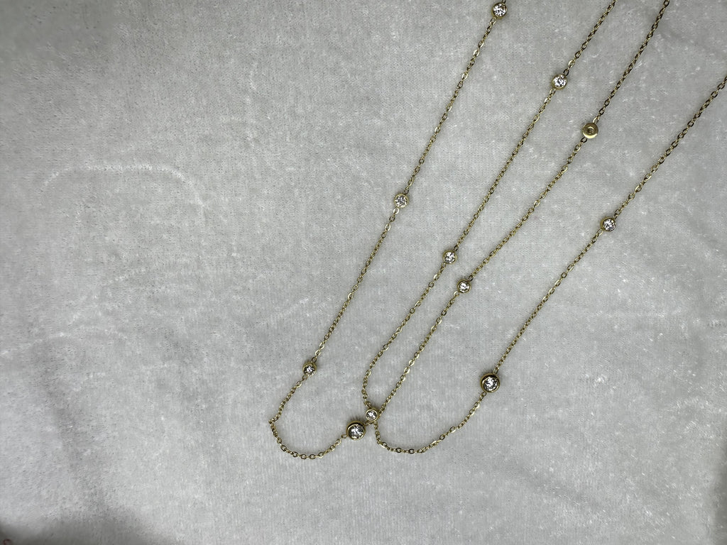 Luna Solitaire Drop Necklace