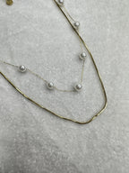 Dewdrop Double Strand Necklace